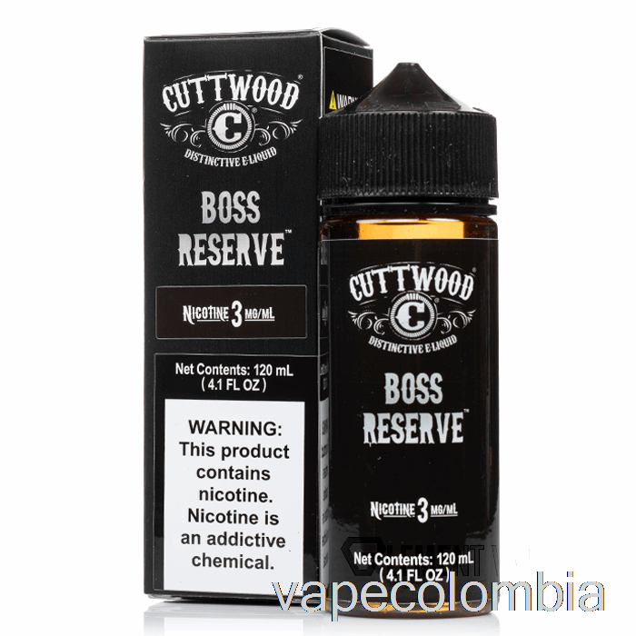 Vape Desechable Boss Reserve - E-líquido Cuttwood - 120ml 6mg